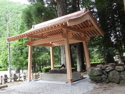 社寺 ／室生　龍穴神社　令和の御造営事業　手水舎